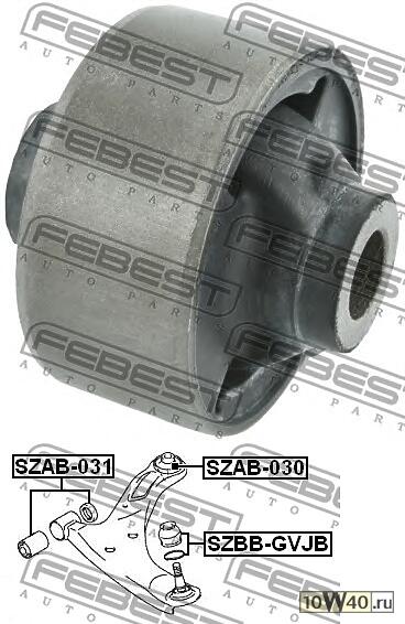 сайленблок задний переднего рычага (suzuki grand vitara / escudo jb416 / jb420 / jb627 2006-) febest
