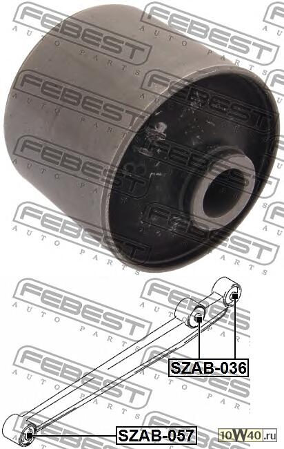 сайленблок передний нижнего рычага (suzuki jimny sn413 1998-) febest