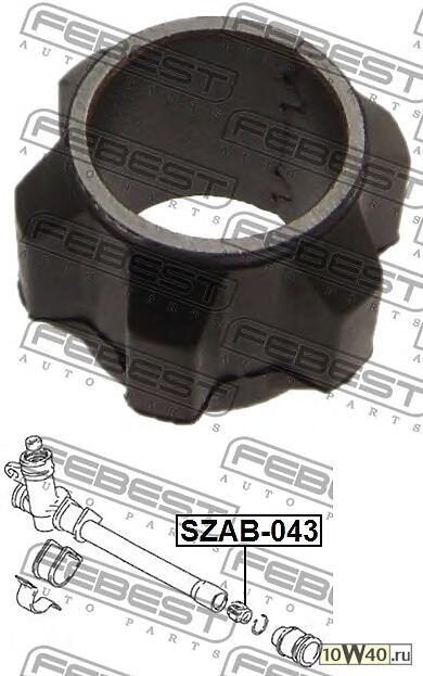 сайленблок рулевой рейки (suzuki wagon r+ rc410(e27) / rc413(e35) 2004-) febest