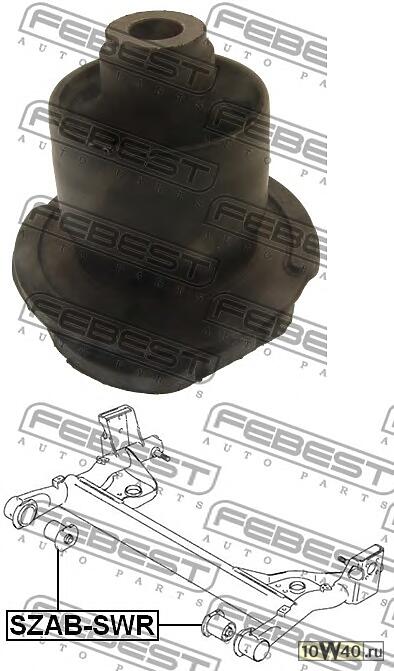 сайленблок задней балки (suzuki swift rs413 / rs415 / rs416 2003-) febest