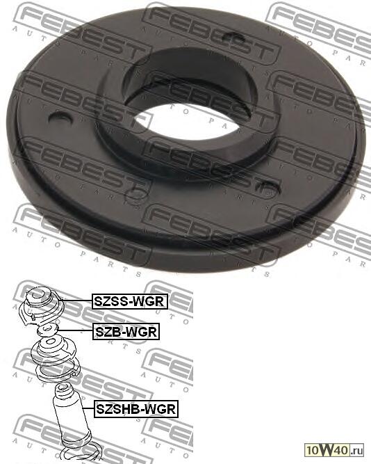 подшипник опоры переднего амортизатора (suzuki wagon r+ rc410(e27) / rc413(e35) 2004-) febest
