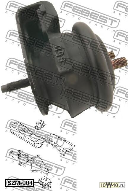 подушка двигателя передняя (suzuki grand vitara / escudo sq416 / sq420 / sq625 1998-2006) febest