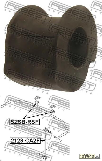 втулка переднего стабилизатора (suzuki swift rs413 / rs415 / rs416 2003-) febest