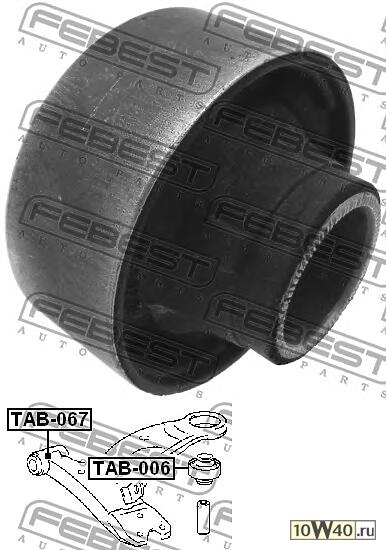 сайленблок задний переднего рычага (toyota corona at190 / ct19 / st19 1992-1998) febest