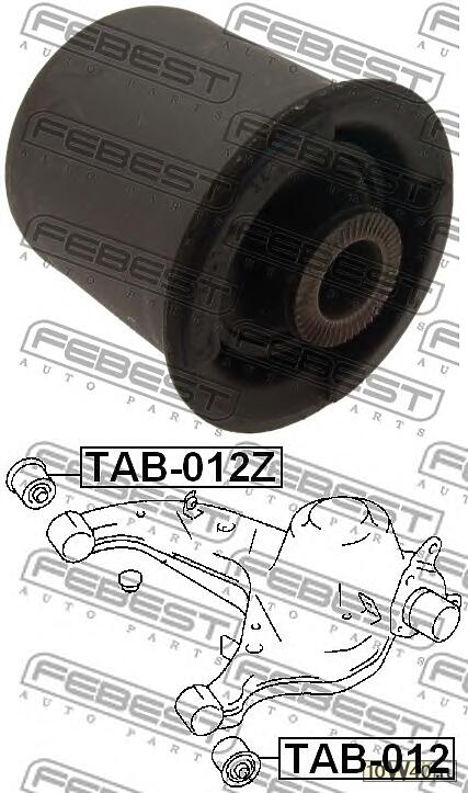 сайленблок заднего нижнего рычага (toyota crown / crown majesta uzs14 / jzs14 / ls141 / gs141 1991-1995) f