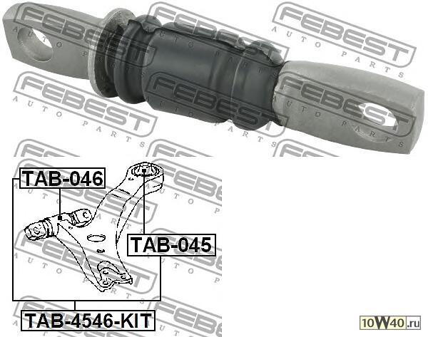 сайленблок передний переднего рычага (toyota camry acv3 / mcv3 2001-2006) febest