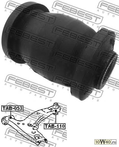 сайленблок передний переднего рычага (toyota corolla ae10 / ce10 / ee10 1991-2002) febest