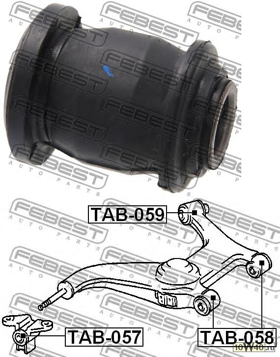 сайленблок заднего рычага (toyota lucida estima emina previa cxr10 / cxr20 / tcr10 / tcr20 1990-1999) febe