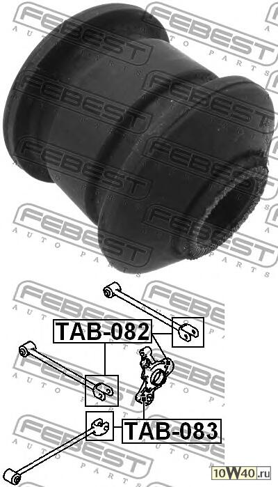 сайленблок задней цапфы (toyota corolla ae9 / ce9 / ee9 1987-1992) febest