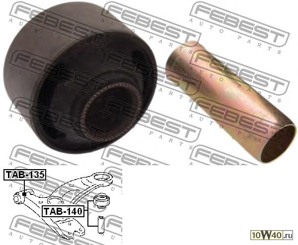сайленблок задний переднего рычага (toyota carina e at19 / st191 / ct190 1992-1997) febest