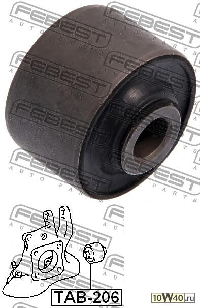 сайленблок заднего рычага (toyota avensis adt25 / azt25 / cdt250 / zzt25 2003-2008) febest