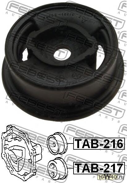 подушка заднего дифференциала верхняя (toyota mark 2 / chaser / cresta gx100 1996-2001) febest