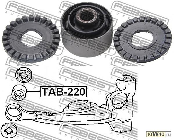 сайлентблок зад. продол. рычага\ toyota rav 4 aca2 / cla2 / zca2 00>