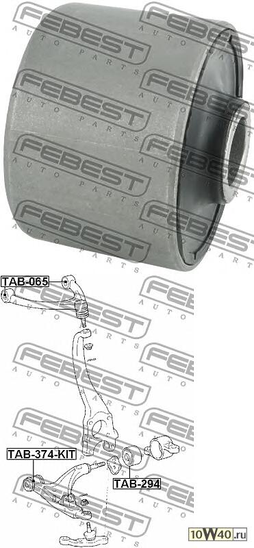 сайленблок переднего нижнего рычага (гидравлический) lexus ls430 / celsior ucf30 2000-2006