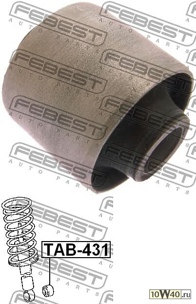 сайленблок заднего амортизатора (toyota mark 2 / chaser / cresta gx90 1992-1996) febest