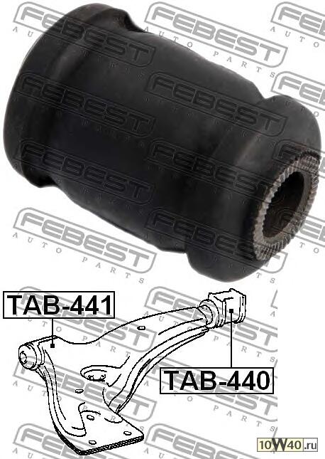 сайленблок передний переднего рычага (toyota corsa / tercel el5 / nl50 1994-1999) febest
