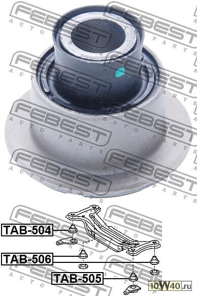 сайленблок задней балки toyota camry acv3 / mcv3 2001-2006