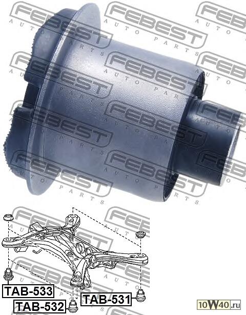 Сайлентблок подрамника TAB-532