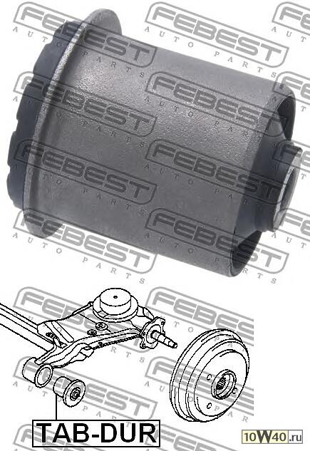 сайленблок задней балки (toyota duet m100a / m101a / m110a / m111a 1998-2004) febest