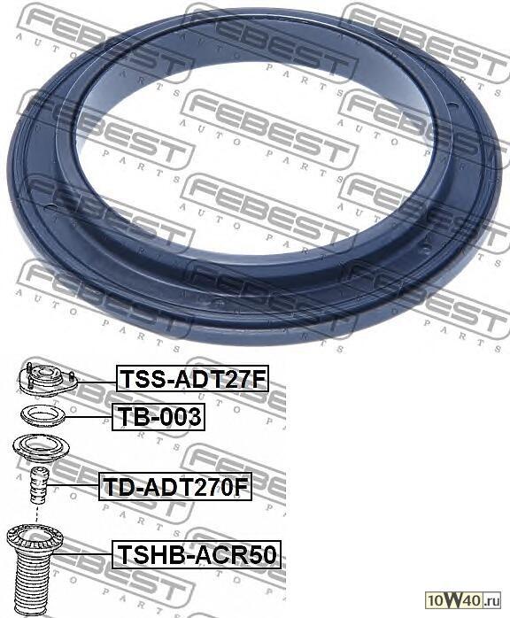 подшипник опоры амортизатора переднего\ toyota corolla 1.4 / 1.6 16v / 1.8 16v 06>