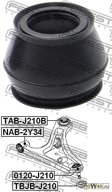 пыльник опоры шаровой нижнего рычага (daihatsu terios j200 / j211 2006-) febest
