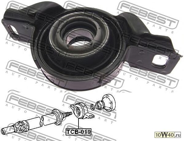 подшипник подвесной карданного вала (toyota rav4 aca2 2000-2005) febest