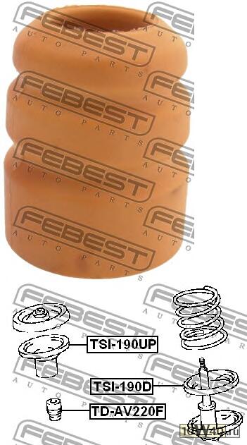 отбойник переднего амортизатора (toyota avensis at22 / azt220 / cdt220 / ct220 / st220 / zzt22 1997-2003) fe
