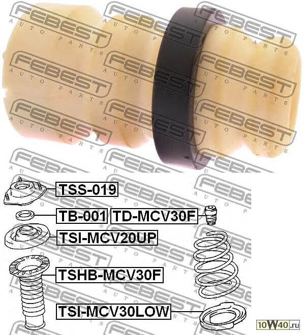 отбойник переднего амортизатора (toyota camry acv3 / mcv3 2001-2006) febest