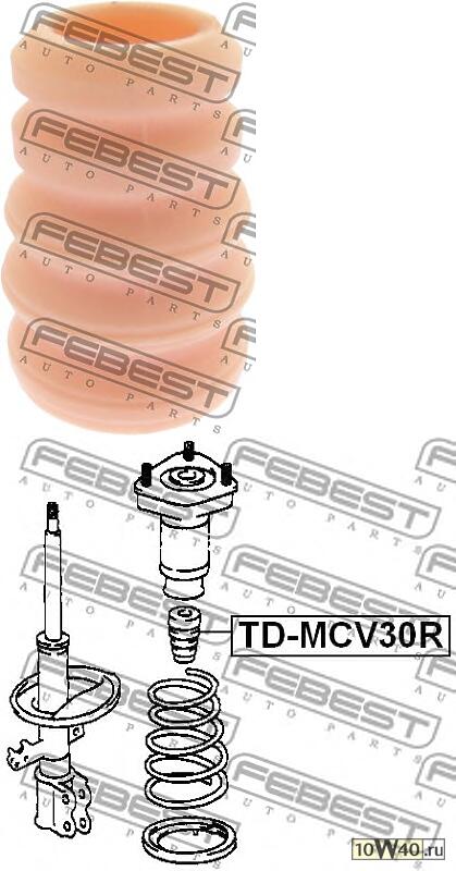 отбойник заднего амортизатора (toyota camry acv3 / mcv3 2001-2006) febest