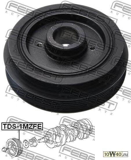 шкив коленвала 1mzfe (toyota camry acv3 / mcv3 2001-2006) febest
