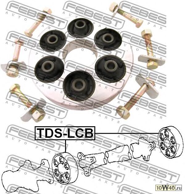муфта кардана (toyota lucida estima emina previa cxr10 / cxr20 / tcr10 / tcr20 1990-1999) febest