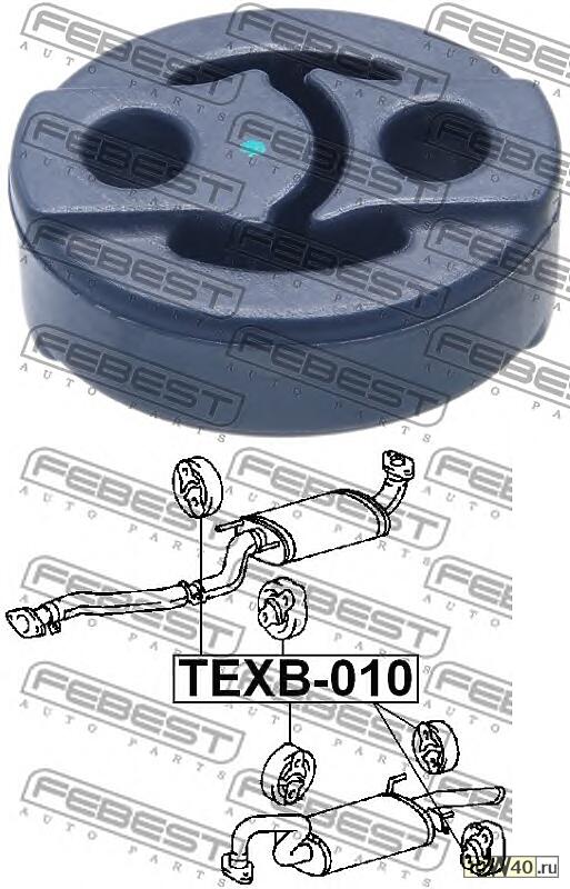 подушка крепления глушителя\ toyota corona at17 / st17 / ct17 / et176 87-92