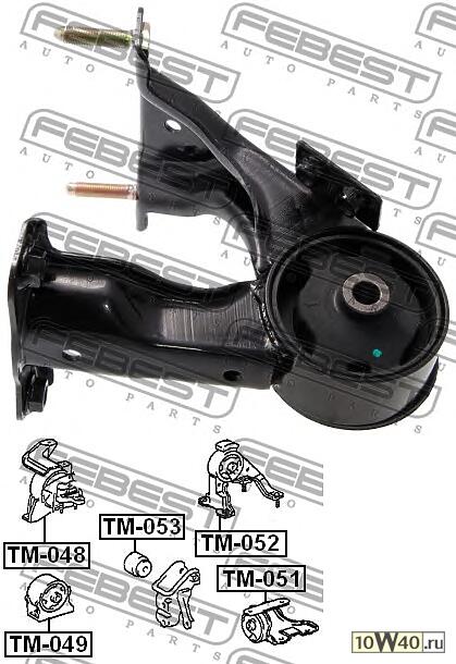 подушка двигателя задняя 3sfe (toyota carina e at19 / st191 / ct190 1992-1997) febest