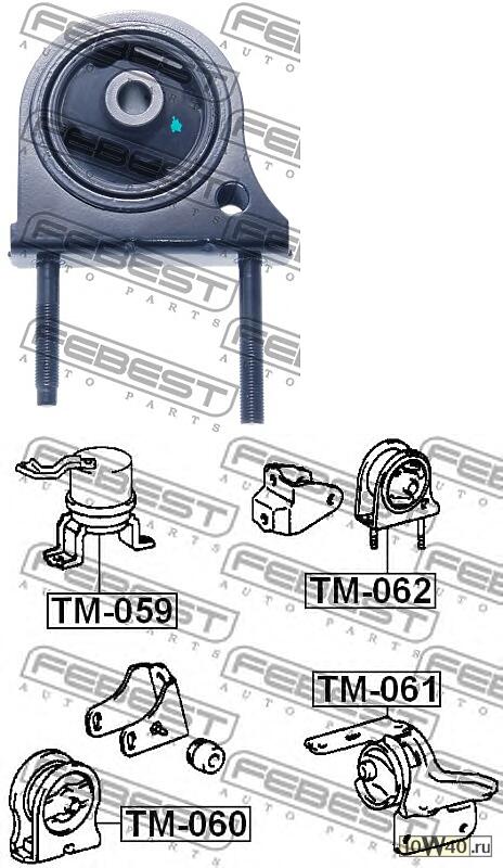 подушка двигателя задняя toyota caldina at191 ct19 et196 st19 1992.11-2002.06 [jp]