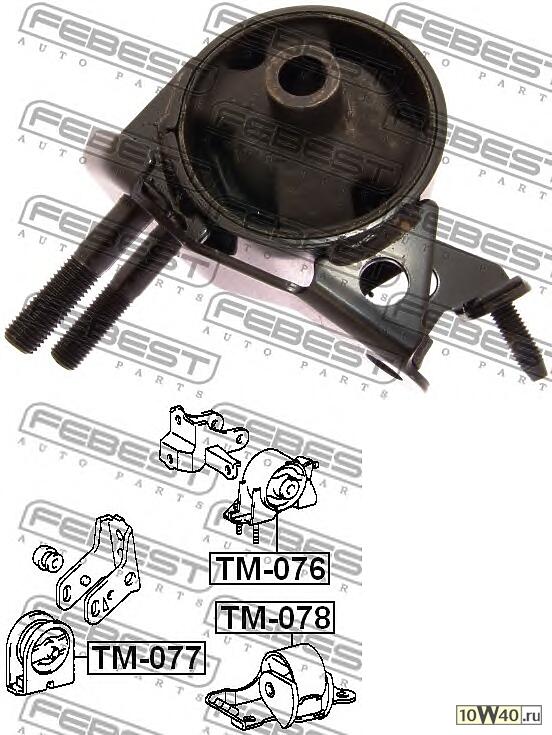 подушка двигателя задняя (toyota curren st20 1994-1998) febest