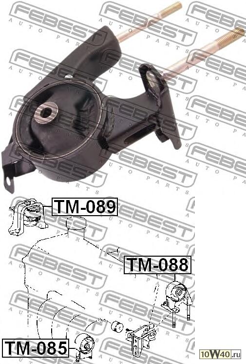 Опора двигателя задняя TOYOTA YARIS (JPP) NCP1#,NLP10,SCP10 1999.01-2005.08 TM-088