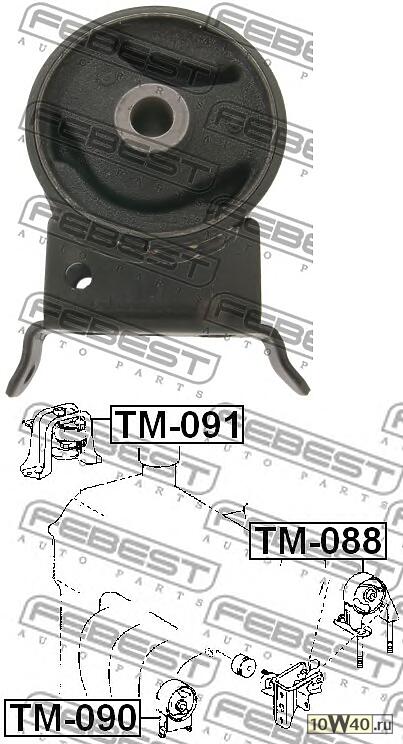 подушка двигателя левая (toyota yaris ncp1 / nlp10 / scp10 1999-2005) febest