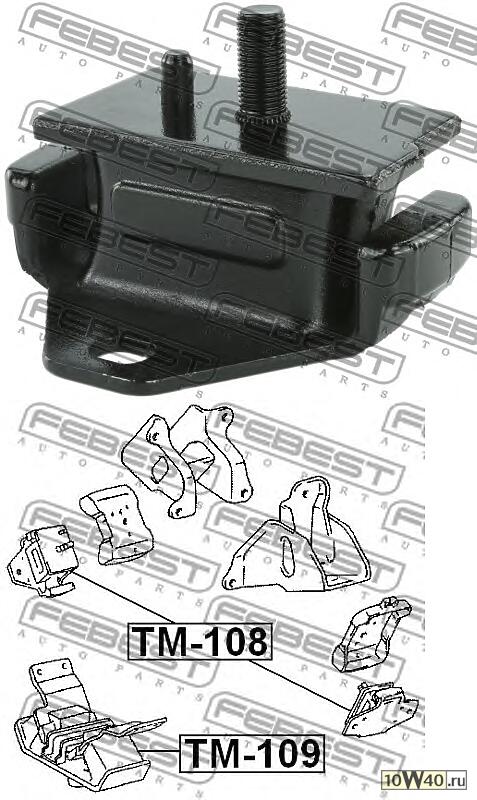 подушка двигателя передняя 1kdftv / 1kzte (toyota land cruiser prado 90 1996-2002) febest