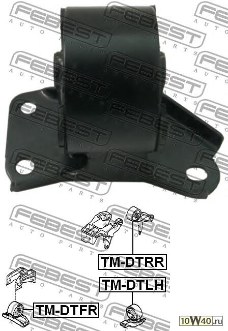 подушка двигателя передняя (toyota duet m100a / m101a / m110a / m111a 1998-2004) febest