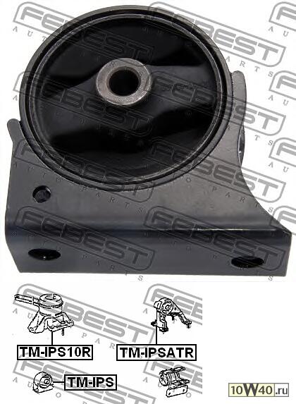 подушка двигателя передняя (toyota caldina at191 / st190 / st191 / ct190 1992-1997) febest