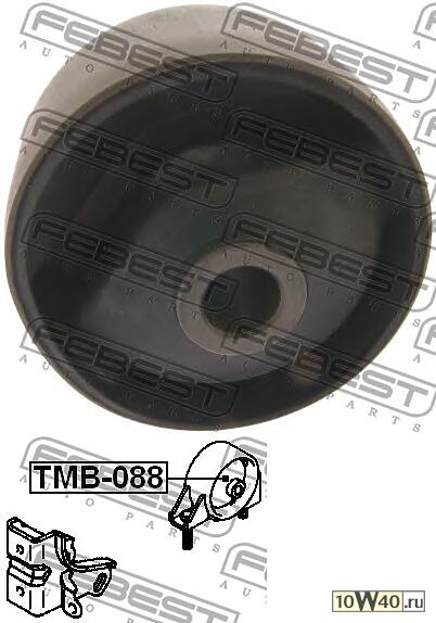 Код оригинала: 12371-15200, <BR>САЙЛЕНБЛОК ЗАДНЕЙ ПОДУШКИ ДВИГАТЕЛЯ (TOYOTA COROLLA AE9#/CE9#/EE9# 1987-1992)