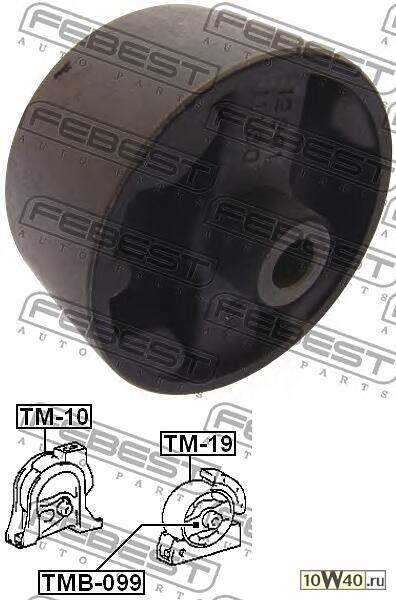 САЙЛЕНБЛОК ПЕРЕДНЕЙ ПОДУШКИ ДВИГАТЕЛЯ (TOYOTA COROLLA AE10#/CE10#/EE10# 1991-2002)