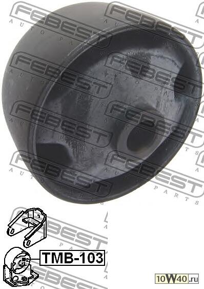 сайленблок передней подушки двигателя (toyota carina e at19 / st191 / ct190 1992-1997) febest