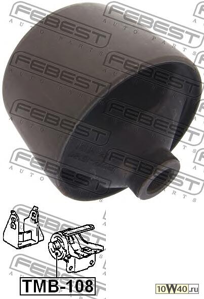 сайленблок левой подушки двигателя at (toyota corolla ae10 / ce10 / ee10 1991-2002) febest