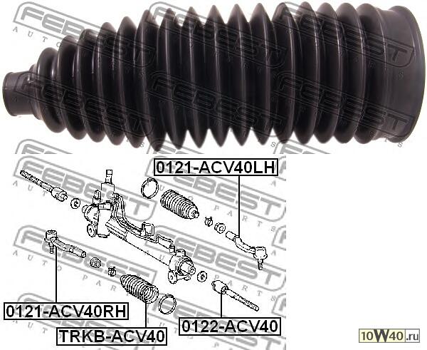 пыльник рейки рулевой\ toyota camry 2.0 16v / 2.4 16v / 3.5 24v 06>