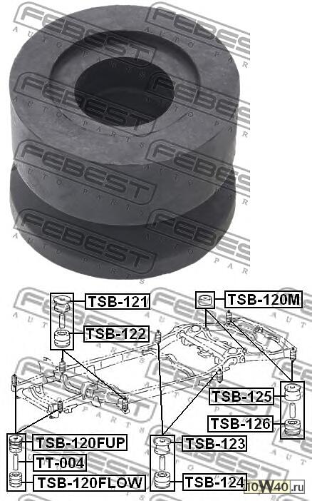 сайлентблок подрамника\ toyota land cruiser prado 120 grj12 / kdj12 / rzj12 / trj12 02-09