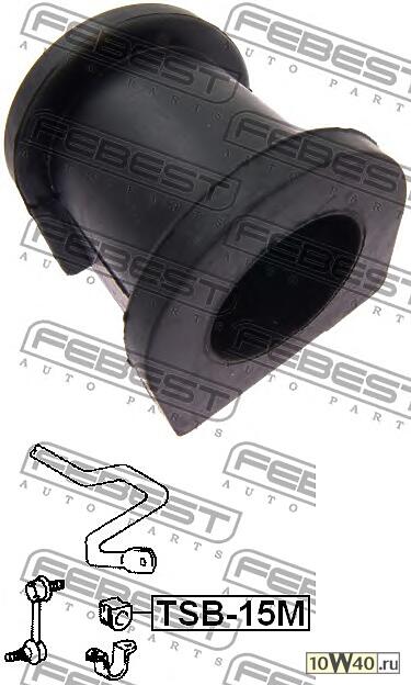 втулка переднего стабилизатора d26.5 (toyota mark 2 / chaser / cresta gx100 1996-2001) febest