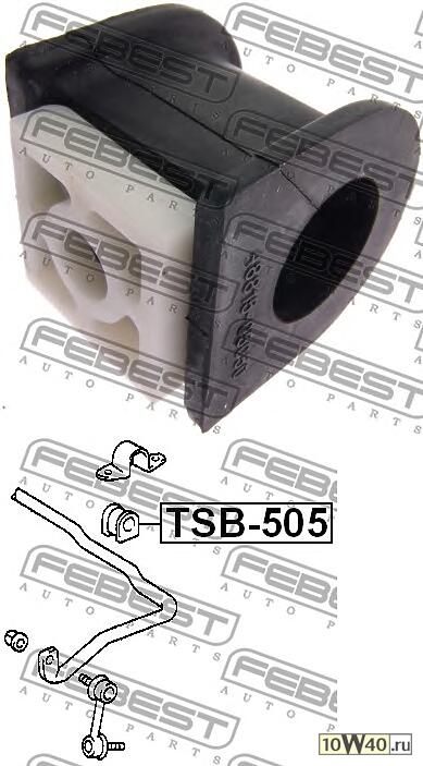 втулка переднего стабилизатора d23 (toyota avensis at22 / azt220 / cdt220 / ct220 / st220 / zzt22 1997-2003)