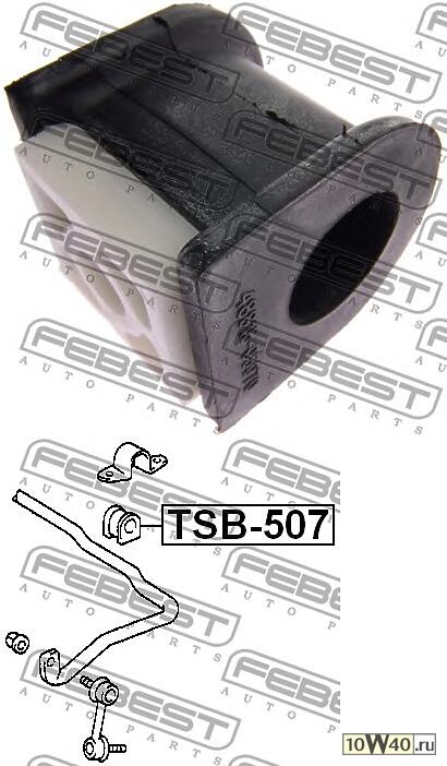втулка переднего стабилизатора d24 (toyota avensis at22 / azt220 / cdt220 / ct220 / st220 / zzt22 1997-2003)