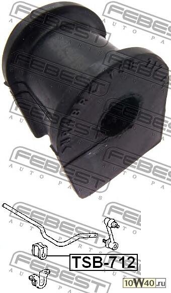 Код оригинала: 4881812190, <BR>Втулка заднего стабилизатора d14 (toyota corolla ae104 4wd 1991-1995)